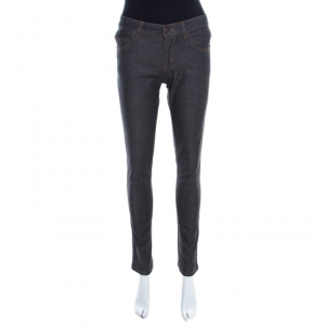 Louis Vuitton Grey Dark Wash Denim Straight Fit Jeans XS