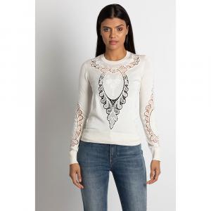 Dolce & Gabbana White Embroidered Pullover XS (IT 36)
