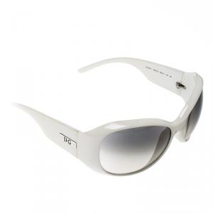 مملوكة مسبقًا Dolce and Gabbana White/ Grey Gradient DG6041 Oversized Sunglasses