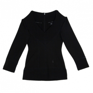 Pre Owned Dolce and Gabbana Wool Knit V-Neck Sweater S