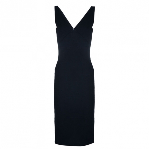 Pre Owned Dolce and Gabbana V-neck Fitted Dress S