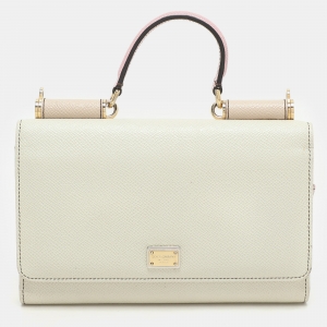 Dolce & Gabbana Multicolor Leather Sicily Lipstick Wallet on Chain