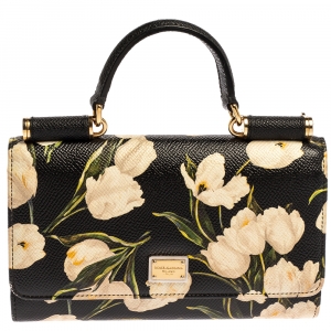 Pre Owned Dolce & Gabbana Multicolor Leather Miss Sicily Von Wallet on Chain