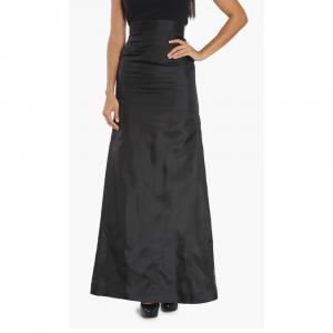 Dsquared2 Black Plain Long Silk Skirt S (40)