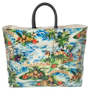 Dsquared2 Multicolor PVC Medium Hawaiian Rocker Crystal Tote
