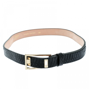 Dsquared2 Black Python Belt Size 85 CM
