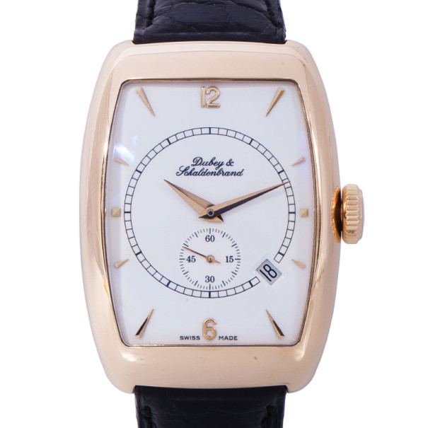 Dubey & Schaldenbrand White 18K Rose Gold AERODYN-Classic Women's Wristwatch 31MM