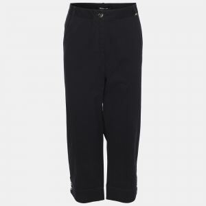Elena Miro Navy Blue Cotton Pants XXL