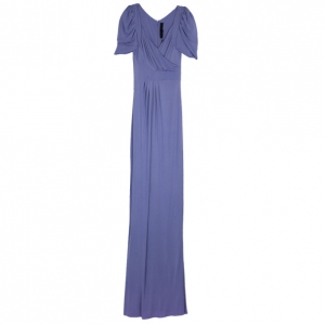 Elie Saab Lilac Stretch Maxi Cocktail Dress M