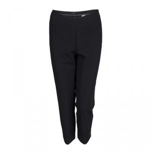 Elie Tahari Black Tapered Cropped Pants L