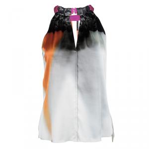 Elie Tahari Multicolor Sleeveless Silk Top XS