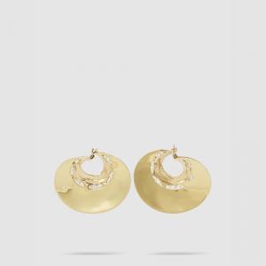 Ellery Gold Organic Ripple Gold-Plated Earrings One Size