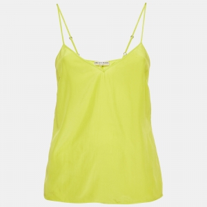 Emilio Pucci Neon Yellow Silk Camisole Top S