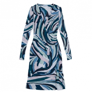 Emilio Pucci Multicolor Abstract Print Dress M