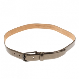 Emporio Armani Metallic Skinny Belt Size 50