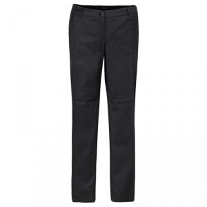 Pre Owned Emporio Armani Grey Wool and Cashmere Tailored Trousers L