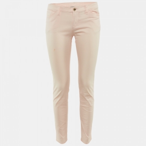 Pre Owned Emporio Armani Blush Pink Cotton Skinny Jeans M 