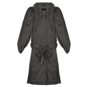 Escada Puff Sleeves Polyester Trench Coat S
