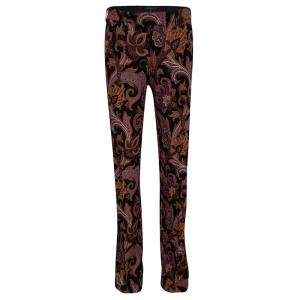 Pre Owned Etro Multicolor Paisley Printed Straight Fit Trousers S