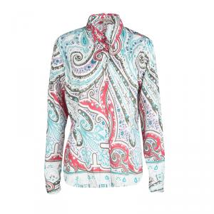 Pre Owned Etro Multicolor Printed Cotton Long Sleeve Button Front Shirt XL
