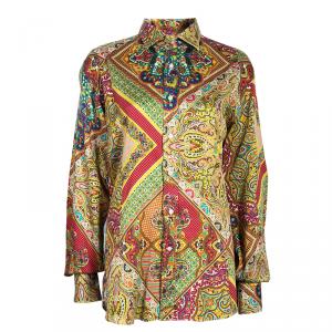Pre Owned Etro Multicolor Paisley Print Shirt M