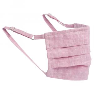 Collars & Cuffs Non-Medical Handmade Blush Pink Linen Face Mask (Available for UAE Customers Only)