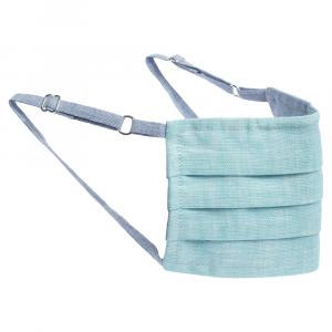 Collars & Cuffs Non-Medical Handmade Cyan Face Mask (Available for UAE Customers Only)