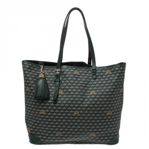 Faure Le page Green Coated Canvas Daily Battle 37 Tote