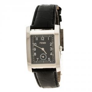 Fendi Black Stainless Steel Women's Wristwatch 27 mm