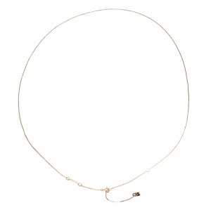 Pre Owned Fendi Gold Tone Long Chain Necklace