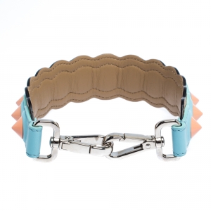 Pre Owned Fendi Multicolor Leather Small Studded Bag Strap