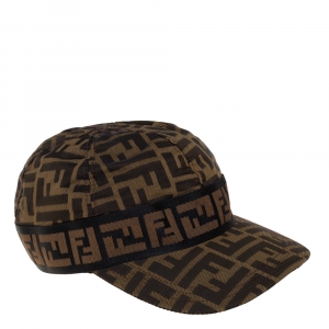 مملوكة مسبقًا Fendi Brown Zucca Pattern Canvas Baseball Cap S
