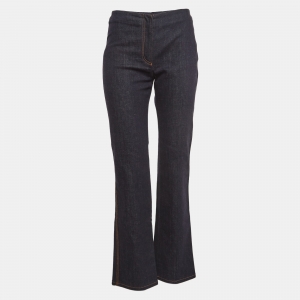 Fendi Navy Blue Denim High Rise Jeans S Waist 28"