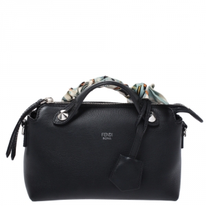 Pre Owned Fendi Black Leather Mini By The Way Crossbody Bag