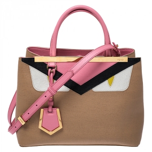 Pre Owned Fendi Multicolor Leather Mini 2jours Monster Tote