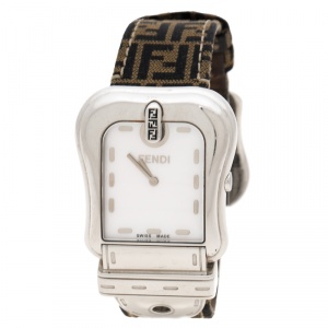 Fendi Mother of Pearl Stainless Steel B.Fendi 3800G Women's Wristwatch 33 mm