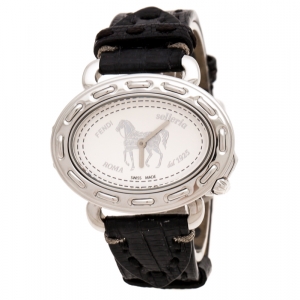 Fendi Silver White Stainless Steel Selleria 8300M Women's Wristwatch 40 mm