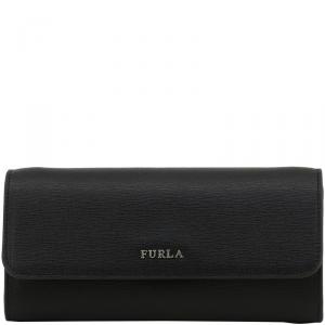 Pre Owned Furla Onyx Leather Babylon WOC Clutch Bag