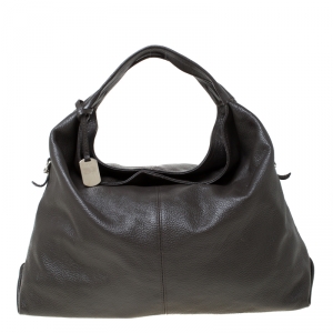 Pre Owned Furla Light Brown Leather Hobo