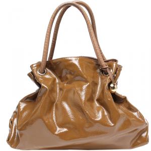 Pre Owned Furla Brown Leather Shoulder Bag 