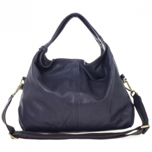 Furla Blue Metallic Leather Elisabeth Hobo
