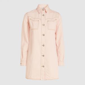 Pre Owned Ganni Pink Denim Shirt DK  34
