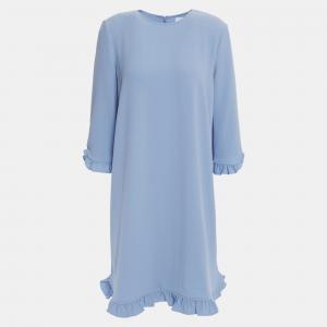 Pre Owned Ganni Polyester Mini Dress EU 36