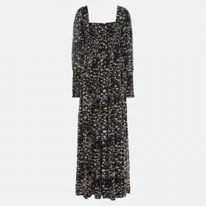 Pre Owned Ganni Viscose Maxi Dress EU 36