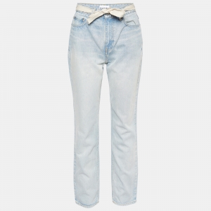 Ganni Blue Denim Swigy Straight Fit Jeans S/Waist 27"