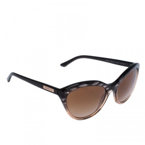 Giorgio Armani Black/Brown Gradient AR 8033 Oval Sunglasses 