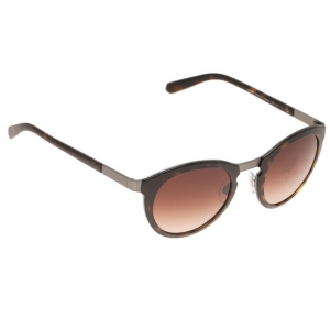 Giorgio Armani Brown Phantos Round Sunglasses