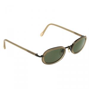 Pre Owned Giorgio Armani Black 692 Oval Sunglasses