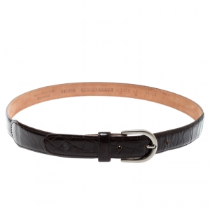Giorgio Armani Brown Leather Belt 71 CM