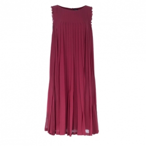 Giorgio Armani Pleated Sleeveless Dress M